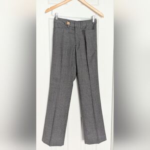 Women's Grey Fully-Lined Herringbone Pants/Trousers